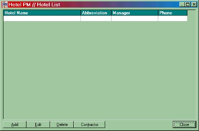 initial Hotel List
